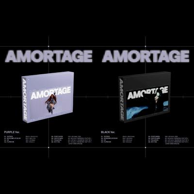 Джису Amortage Мини-альбом Эксклюзивное издание Фиолетовая версия. Черный Вер.
