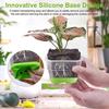 6/12 шт. силиконовый детский горшок, прозрачные квадратные горшки для растений с дренажными отверстиями, легкая пересадка, пластиковый многоразовый цветочный горшок для здорового роста корней