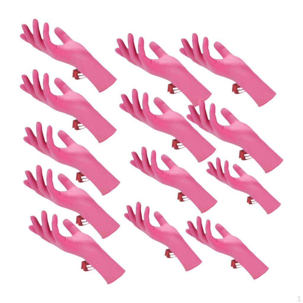 100 Pieces Nitrile Gloves Dishwashing Cleaning Glove Non Slip Heavy Duty Waterproof for Household