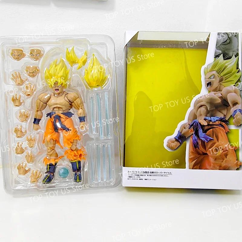 Shf Dragon Sphere Z Сон Гоку Легендарная Фигурка Действия ПОЛИВИНИЛХЛОРИД Подвижная Коллекционная Анимация 17см Супер Сайян Какаротто Фигурка Миниатюра