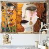 Половина лица плачущая женщина гобелен настенный индийский богемный психоделический тайский стиль фон для гостиной ткань декор для спальни