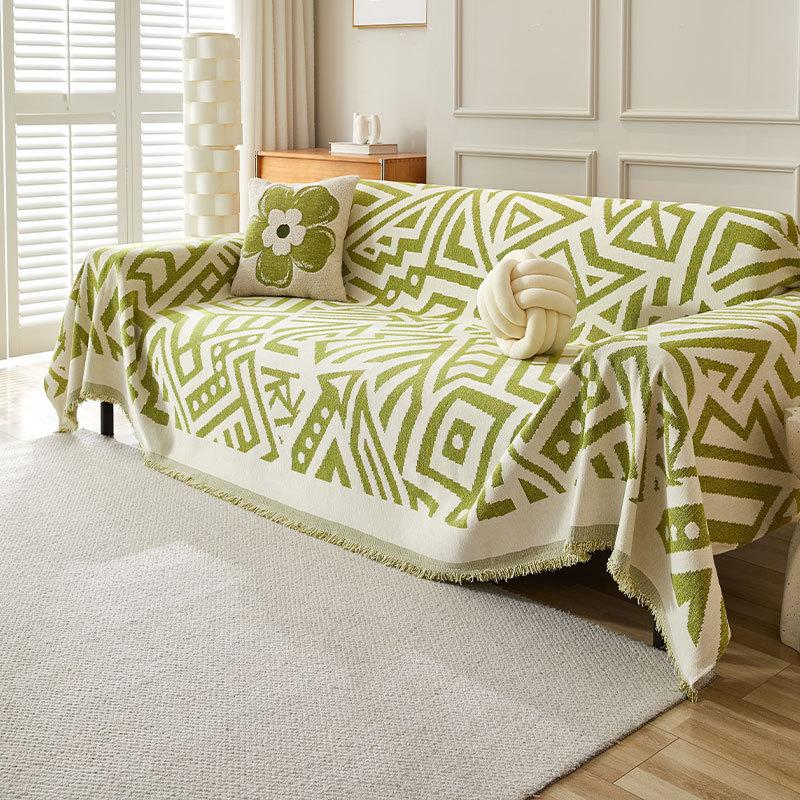 Внешняя торговля 2025 новое богемное покрывало на диван с полной защитой, универсальный чехол на диван из шенилла, диванная подушка на все сезоны