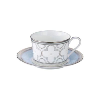 Noritake Cup Saucer 245cc Trefolio Platinum 1 Customer Platinum Bone China & (Кофе чай) приблизительно. Т93686/4957