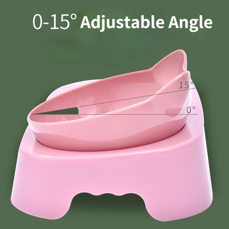 Pet Dog Bowl Automatic Feeder Cat Food Bowl with Water Fountain Bowl Drinking Raised Stand Dish Bowls Cat Food and Water