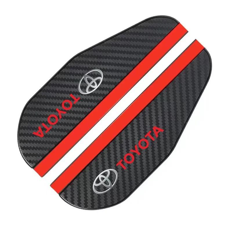 RATG2 2pcs Car Carbon Fiber Rain Eyebrow Rearview Mirror Visor Shade For Toyota Rav4 CHR Yaris Prius Avensis Corolla Camry Highlander