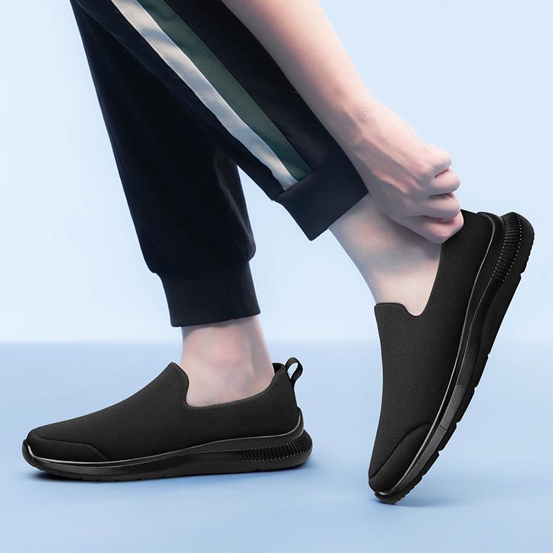 Anti-slip Man Loafers Outdoor New Mesh Walking Shoes Lightweight Sneakers Men Casual Shoes Breathable Slip on Male Casual Flats