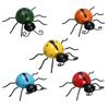 Backyard Rustic Wall Sculptures Statues Cute Garden Wall Decor 3D Metal Ladybugs Wall Art