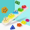 Деревянная сортировочная и stacking игрушка Веселая обучающая игра Развитие мелкой моторики Распознавание узоров
