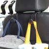 10pcs Car Headrest Plastic Hooks Seat Back Storage Hanger Multifunctional Auto Interior Hooks Hidden Fit Automobile Accessories