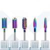 ALTIPIA 09FARM Nail Drill Bit Tungsten Rainbow 5PCS 1 Set