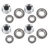 4 Set Trailer Wheel Hub Kit 25520 15123 245 Bearings 21333TB 10 10 22333TB 10 36 Seal Cotter Pin Fit 5200 6000lb Axles