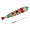 HOSCO Percussion Fish Guiro, 40cm, with Drumsticks, HP-FG40S