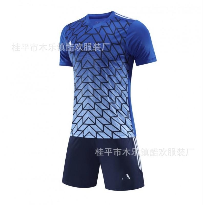 Men Women Short Sleeve Soccer Jersey Set Quick Dry Breathable Training Uniform Basketball Football Volleyball Team Sports