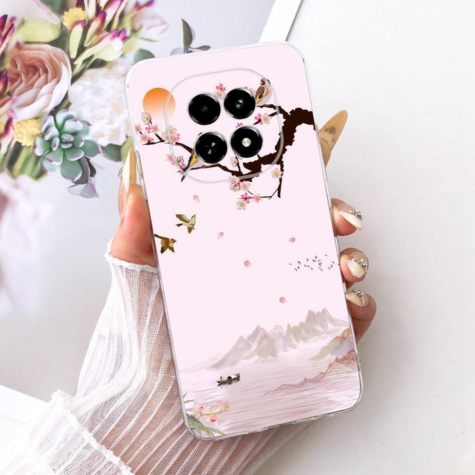 Transparent For Realme V60 RMX3995 V60S RMX3996 Cover For Realme V60 Case Cute Cat Fashion Butterfly Funny Painted Casing