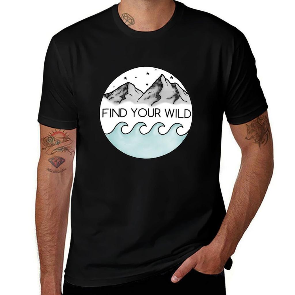 Find Your Wild TShirt Daily Casual Short Sleeve Tee Shirt