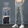 Мужские летние легкие прямые брюки Ice Silk Elastic - дышащие, быстросохнущие, свободного кроя, модные и универсальные длинные брюки