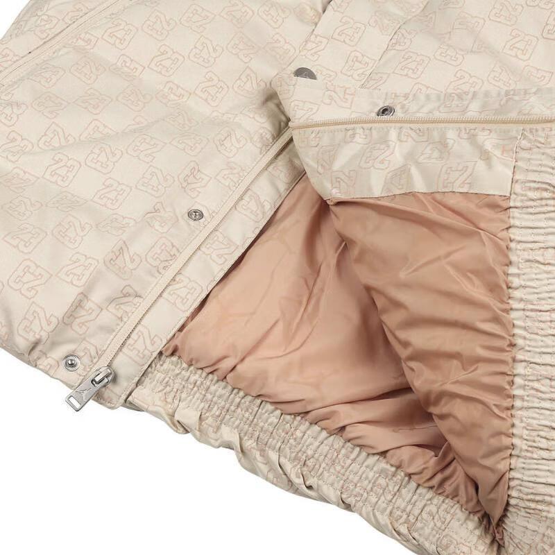 Jordan Down Jacket Fashion Comfortable Versatile Hooded Short Duck Down Kids Jackets Khaki HQ7098-113