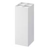 Jitsugyo 6718 Freshly Woven White W11 X D11 X H30cm Smart Umbrella Stand Square Shape Can Also Hold Folding Umbrellas Approx.