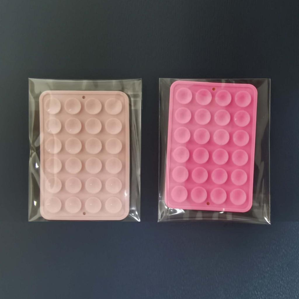 Черная силиконовая противоскользящая подставка для телефона: 24 Портативные, Минималистичные Наклейки на Присосках