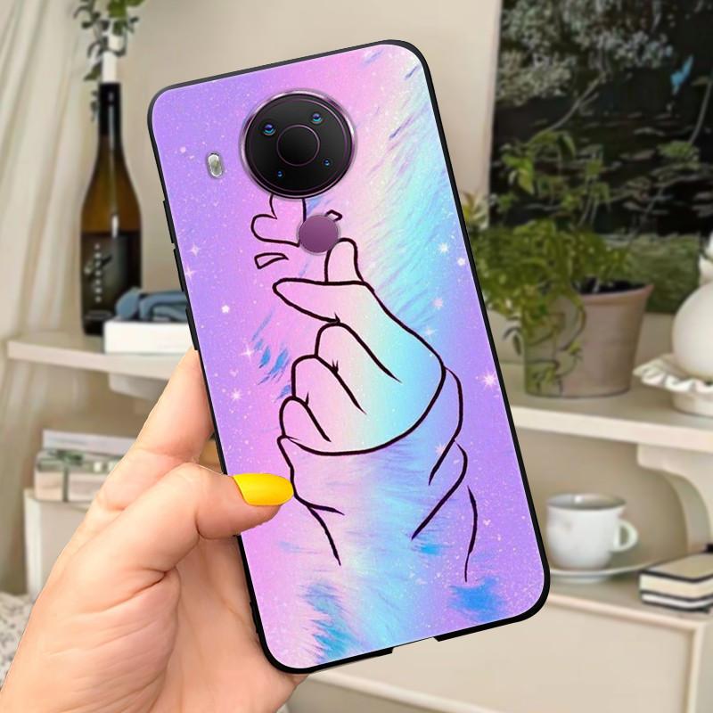 For Nokia 5.4 Case Soft Black Silicone Phone Back Cover For Nokia 5.4 Case Nokia5.4 TA-1333 TA-1340 TA-1337 TA-1328 TA-1325 Cat
