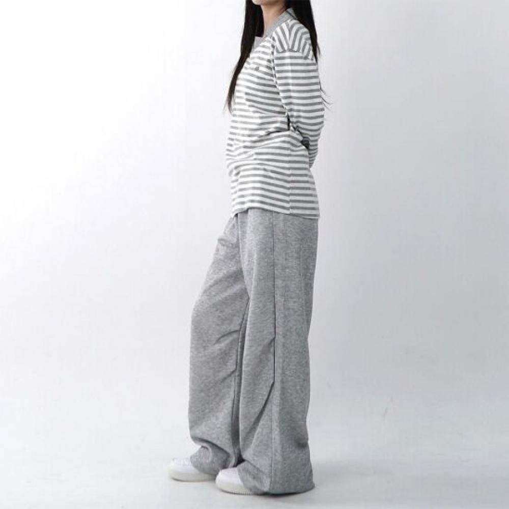 Onl Women Shirring Banding Pintuck Wide Pants