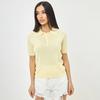 Вязаный Свитер Футболка Женские Топы 2026 Лето Новый Короткий Рукав Свитер-поло Повседневный Свободный Свитер с Воротником Модная Повседневная Футболка