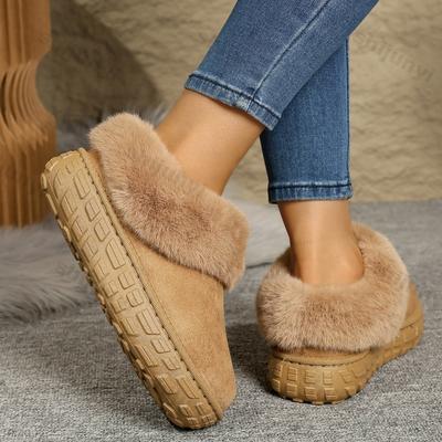 Женские зимние ботинки на платформе 2025 Зима Новые Утепленные Теплые Уличные Нескользящие Хлопковые Ботинки Удобное Увеличение Роста Повседневная Обувь