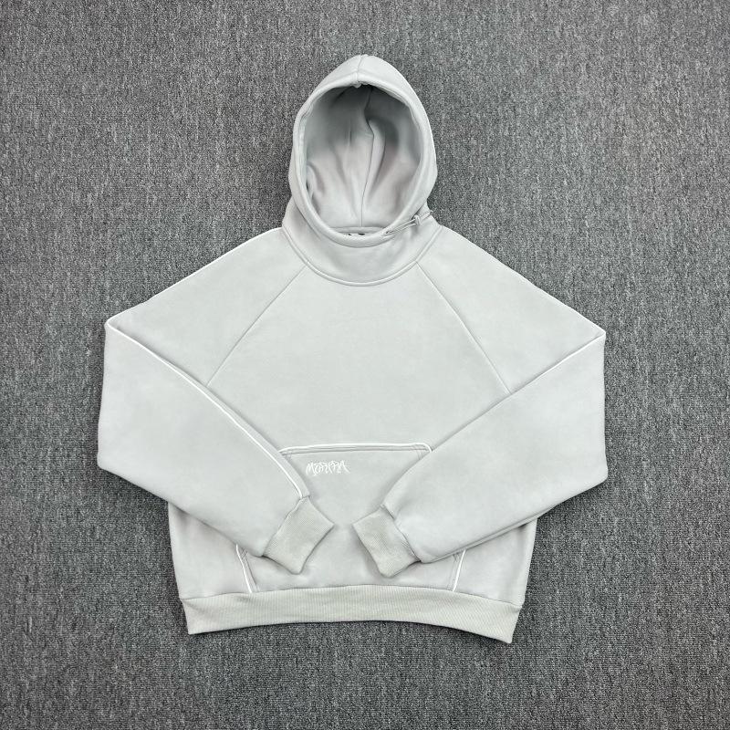 Унисекс худи Mertra: Зимняя куртка с пэчворком, рукавами летучая мышь, вышивкой, флисовой подкладкой, свободного кроя