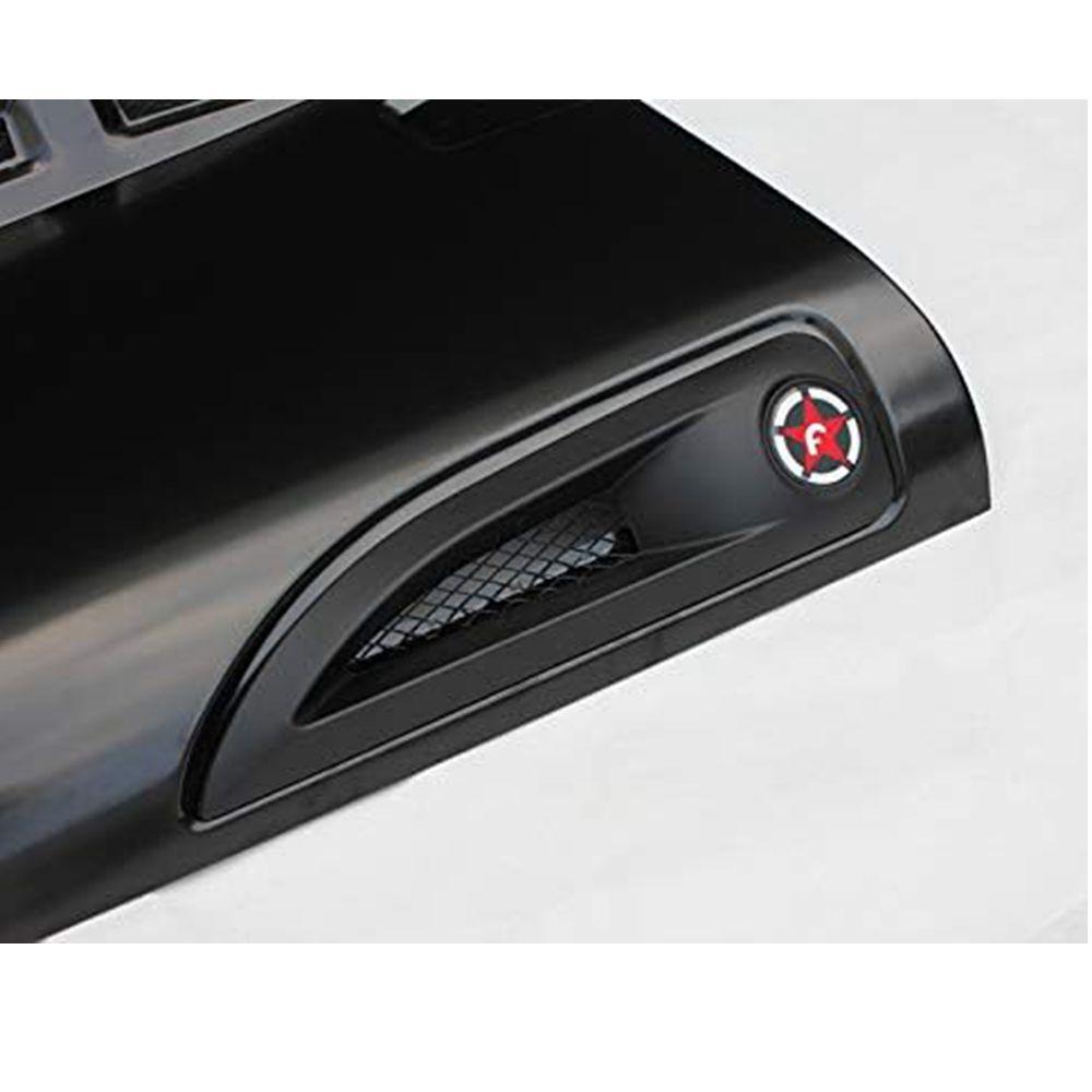 Пара накладок на боковые воздухозаборники капота, АБС-пластик, отделка под углеволокно, матовый черный для Jeep Wrangler JK JKU Unlimited Rubicon 2007-20