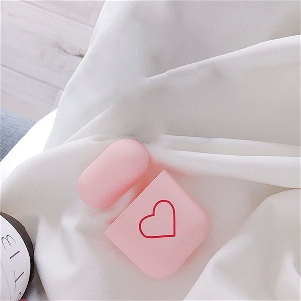 Love Heart Couples Case Cute Heart Earphone Case Cute Design Protective Cover  Earphone Accessories