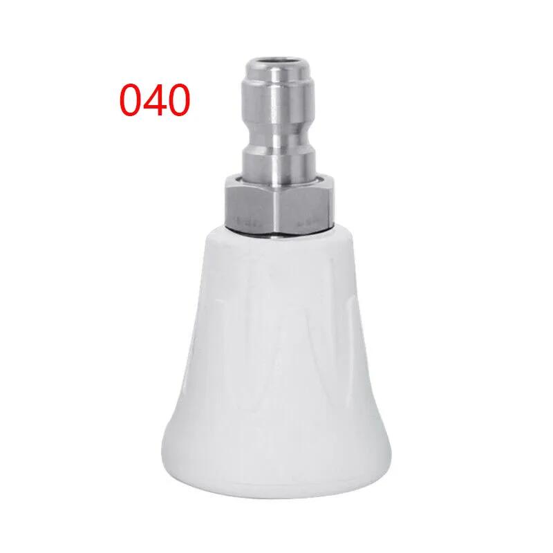 1/4" Pressure Wash Nozzle Household Sheath Nozzle for Cars Stainless Steel Splash Proof Washer Tips Hose Rubber Protector