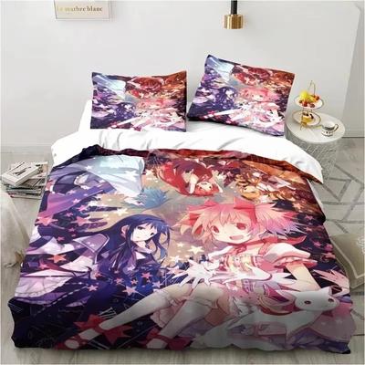Комплекты постельного белья Puella Magi Madoka Magica, напечатанные на 3D-принтере, Изысканный набор постельных принадлежностей, Пододеяльник, Комплект одеяла, Роскошный подарок на день рождения