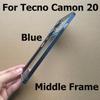 Средняя рамка для Tecno Camon 20 Передняя задняя рамка Корпус Передняя рамка лицевой панели Поддержка ЖК-дисплея