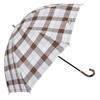 AQUASCUTUM Folding Full For Sunny and Rainy First Class Heat UV UV LONG UMBRELLA 1AQ Check Brown Parasol, Shading, Lightweight, Days, Women's