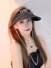 ins sweet lace vinyl sunscreen empty top hat summer outdoor sun hat small fragrant wind pearl sun hat