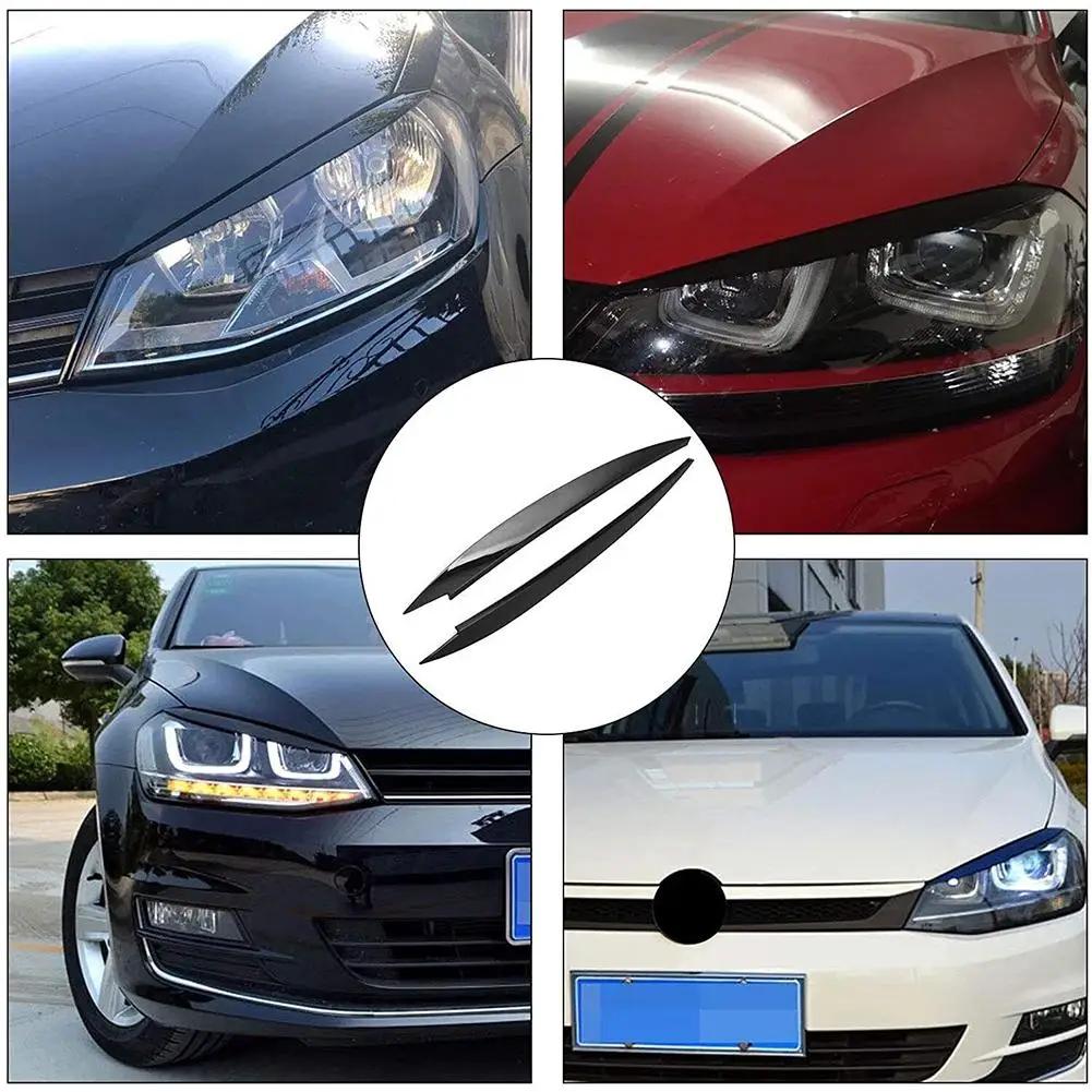 Накладки на веки фар для Volkswagen Golf 7 7.5 VII GTD R MK7 MK 7.5 2011-2015, привлекательные наклейки