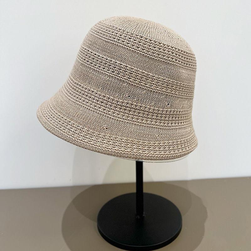 Вязаная панама женская весенне-летняя нестандартная новая панама складная солнцезащитная шляпа-тазик