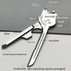 KeyChain Multi Tool 8 In 1 Stainless Steel Utili-Key Key Ring Chain Pendant Pocket Cutter Mini Knife Unboxing Knife Screwdriver