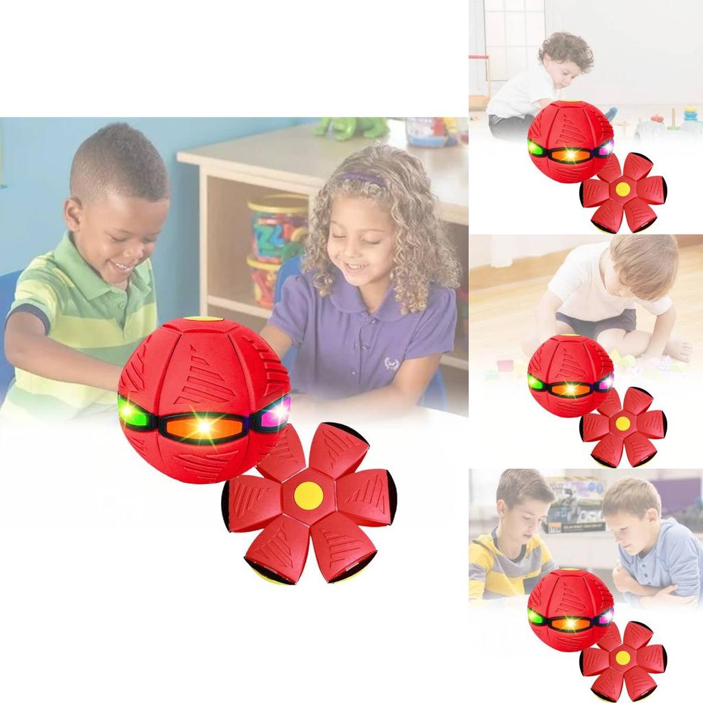 Vibrant Light Up Flying Disc Ball With Stretchy Design For Kids Play And Exercise