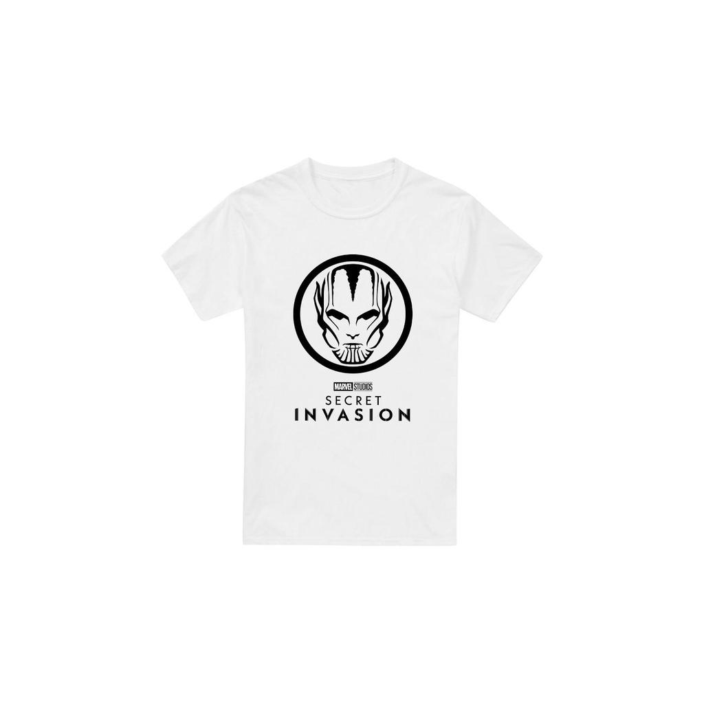 Marvel Mens Secret Invasion Mono Badge T-Shirt