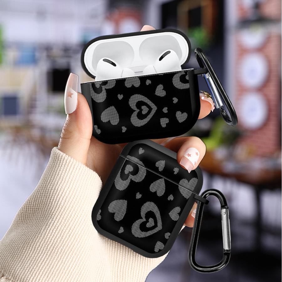 Чехол для наушников с узором в виде сердечек Чехол-обложка Для Airpods 3 1 2 4 Pro Pro3 Pro2