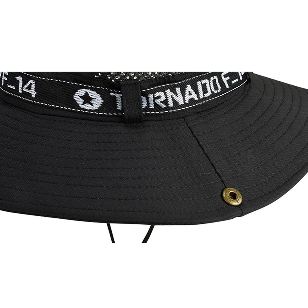 Мужская шляпа рыбака летняя уличная для рыбалки солнцезащитная с защитой лица от УФ-лучей с большими полями черная