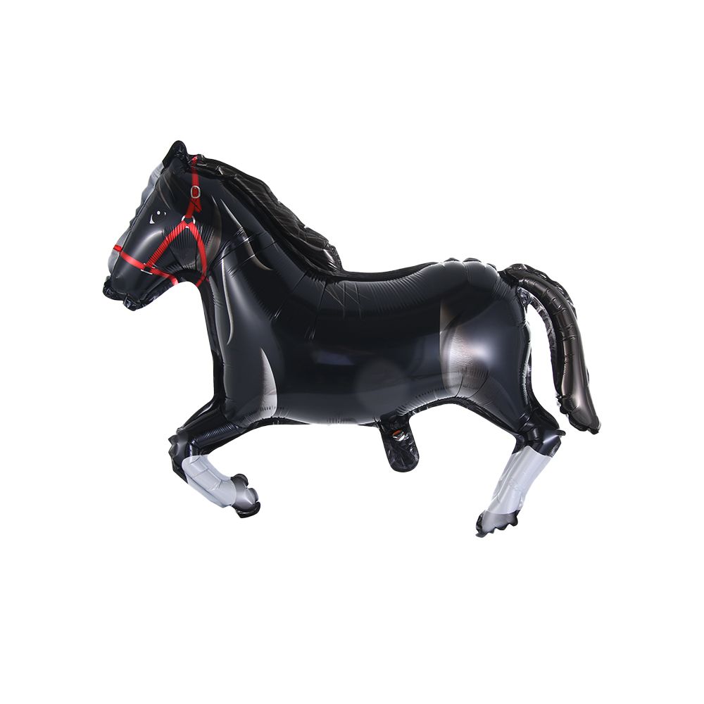 Принадлежности для детского праздника, дня рождения, надувные игрушки, воздушный шар в виде лошади, алюминиевый шар в форме лошади