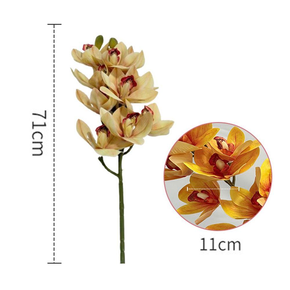 Fashion 10 Head Artificial Flowers Festival Party Supplies Handmade Magnolia Fake Flowers Craft Floral False Flowers Outdoor