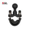 U-Shaped Motorcycle Phone Holder with Fixed Ball Head and T-Shaped Handlebar Clamp
