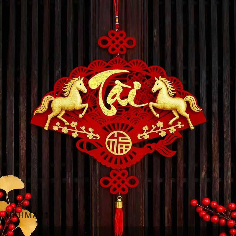 2026 Year of Horse Hanging Ornament New Year Tassel Pendant for Window & Door Decor Spring Festival Home Celebration Accessories
