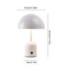 LED Mushroom Light USB Rechargeable 1800mAh Cordless Mushroom Table Lamp Creative Nordic Style Table Lamp for Bedroom/Restaurant