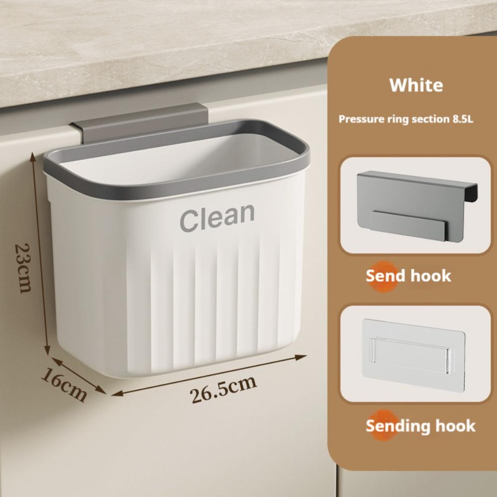Wall Mounted Hanging Trash Bin Plastic Sink Waste Garbage Garbage Can Kitchen Bathroom Toilet