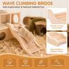Optional Size Wooden Hamster Bridge Easy Installation Hamster Interactive Toy  Small Pets