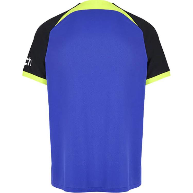 Nike Тоттенхэм Хотспур с буквенным принтом логотипа, пуловер с круглым вырезом, короткий рукав, футбольная рубашка, мужские топы, лазурит-синий, DM1837-431